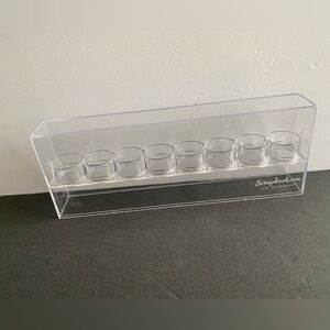 Scrapbook stackable clear plastic acrylic storage for 1oz bottles